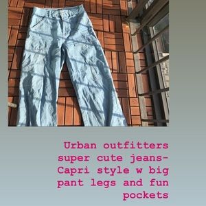 TRENDY!!! High waisted cropped urban jeans